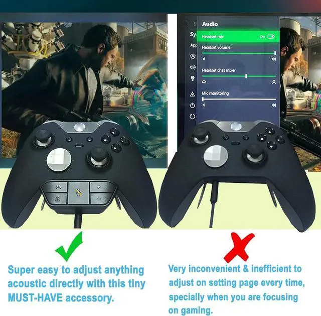 Alt view image 5 of 7 - Ssgamer Stereo Headset Adapter for Xbox One & Xbox Series X|S Controller - Headphone Adapter Adjust Volume, Mic,Audio Balance (Voice Chat & Game Sound) Directly