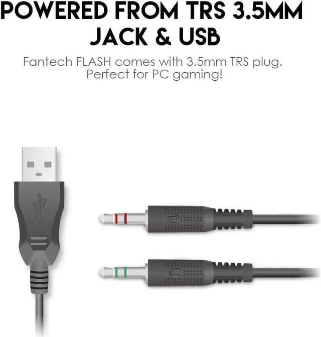 Alt view image 6 of 7 - FANTECH P51S Gaming Keyboard and Mouse Combo, Gaming Headset and Headphone Stand Gaming Mouse Pad Wired RGB Rainbow Backlight PC Gamer Basic 5 in-1 Gaming Set