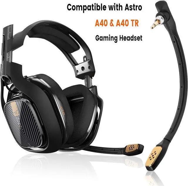 Alt view image 2 of 6 - weishan A40 Mic, Microphone Replacement for Astro A40 / A40 TR Gaming Headset on PS5, PS4, Xbox One, PC, Mac, Phone, Noise Cancelling 3.5mm Black