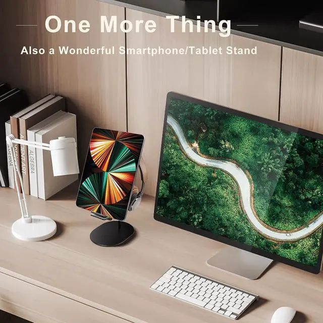 Alt view image 6 of 7 - QinCoon Controller and Headset Holder, Aluminum and Wood Gaming Controller & Headphone Stand for PS5 PS4 Xbox One Nintendo Switch, Universal Desk Game Accessories
