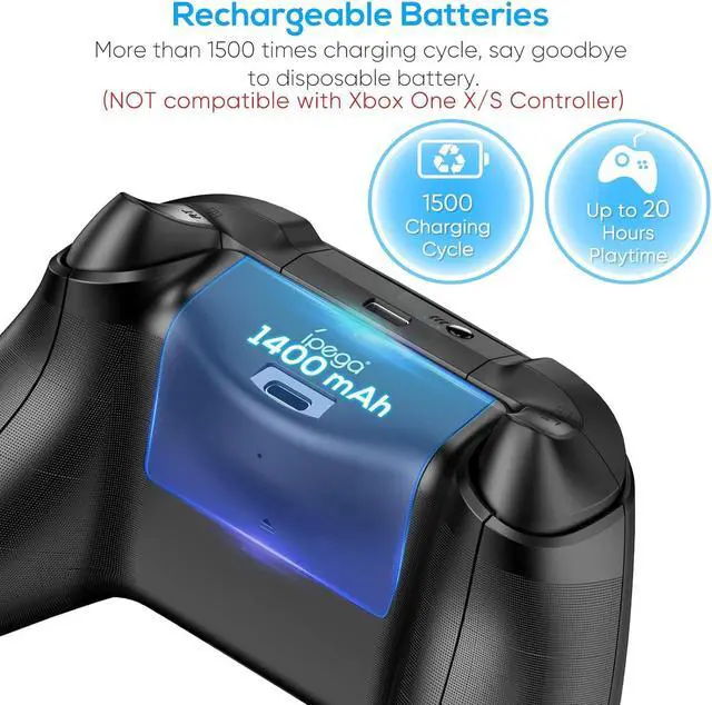 Alt view image 6 of 7 - Upgrade Stand for Xbox Series X with Back Cooling Fan& RGB Lights, Charging Station with Controller Charger Dock &Game Storage Rack Organizer& Headset Stand with 2X1400 mAh Rechargeable Battery Pack