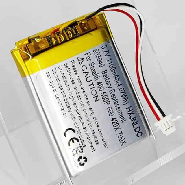 Alt view image 6 of 7 - 3.7V 803040 1100mAh Battery Replacement for Turtle Beach Ear Force Stealth 400 420X 500P 600 700X Gen 2 Wireless Surround Sound Gaming Headset