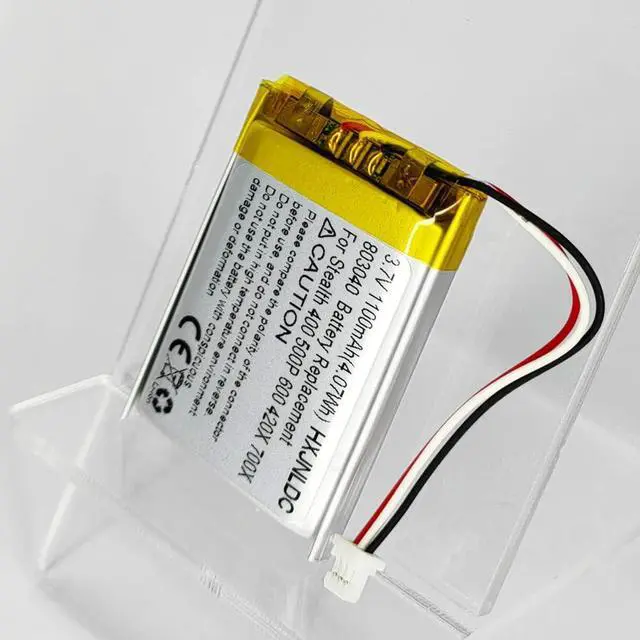 Alt view image 7 of 7 - 3.7V 803040 1100mAh Battery Replacement for Turtle Beach Ear Force Stealth 400 420X 500P 600 700X Gen 2 Wireless Surround Sound Gaming Headset