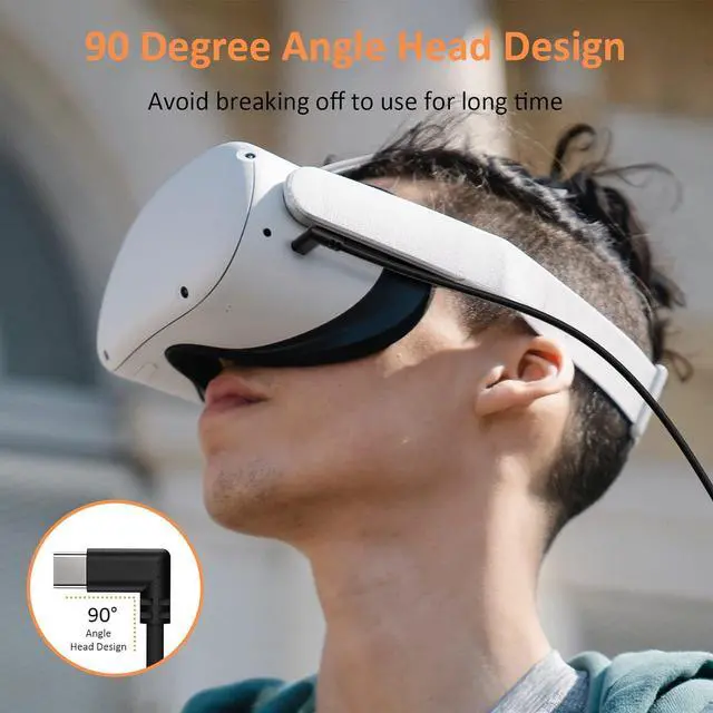 Alt view image 4 of 7 - NexiGo Enhanced 16FT Link Cable with Signal Amplifier, USB 3.2 Gen1 Type C to A, Fast Charging & High-Speed Data Transfer (up to 5Gbps), Compatible with Oculus Quest 1 and 2 Headset to Gaming PC