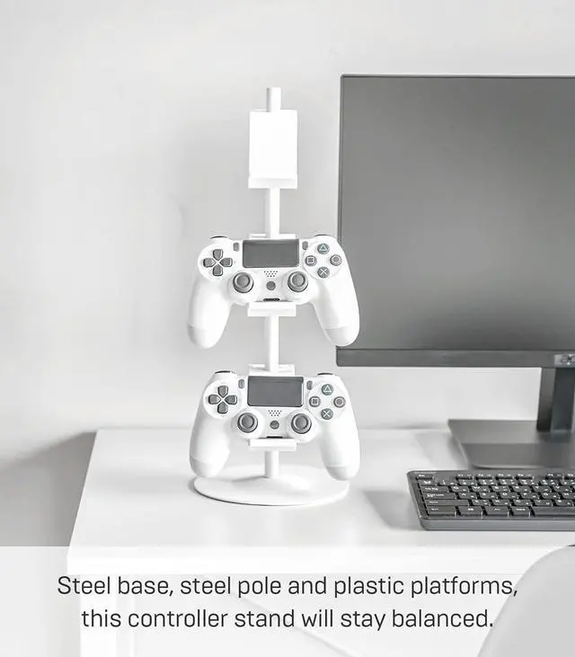 Alt view image 5 of 7 - YAMAZAKI Home Smart Universal Adjustable Game Controller Stand/Controller Holder - Steel