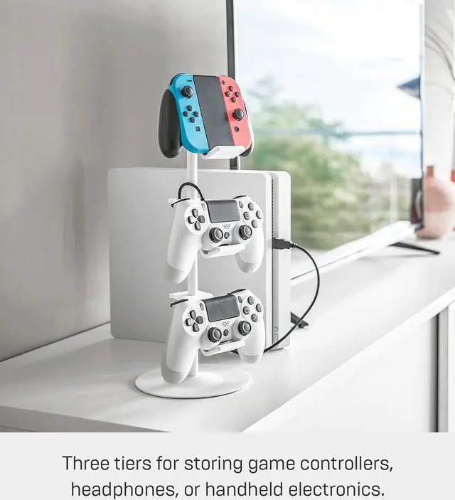 Alt view image 6 of 7 - YAMAZAKI Home Smart Universal Adjustable Game Controller Stand/Controller Holder - Steel