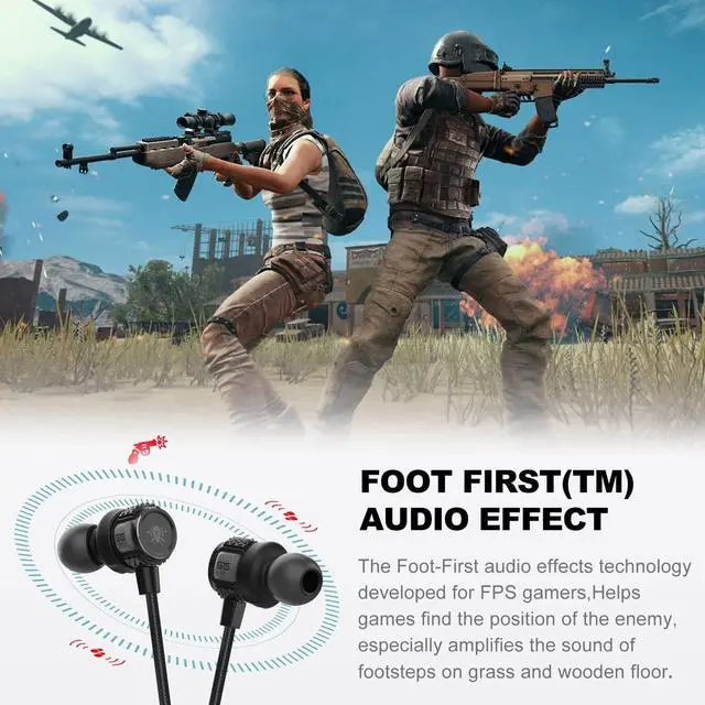 Alt view image 5 of 7 - Innens Wired Earbuds in Ear Headphone with Mic and Volume Control for Gaming, 3.5MM Noise Cancelling Stereo Bass Gaming Earbuds for iPhone, Smartphone,Switch, PS4, Xbox One, iPad, PC
