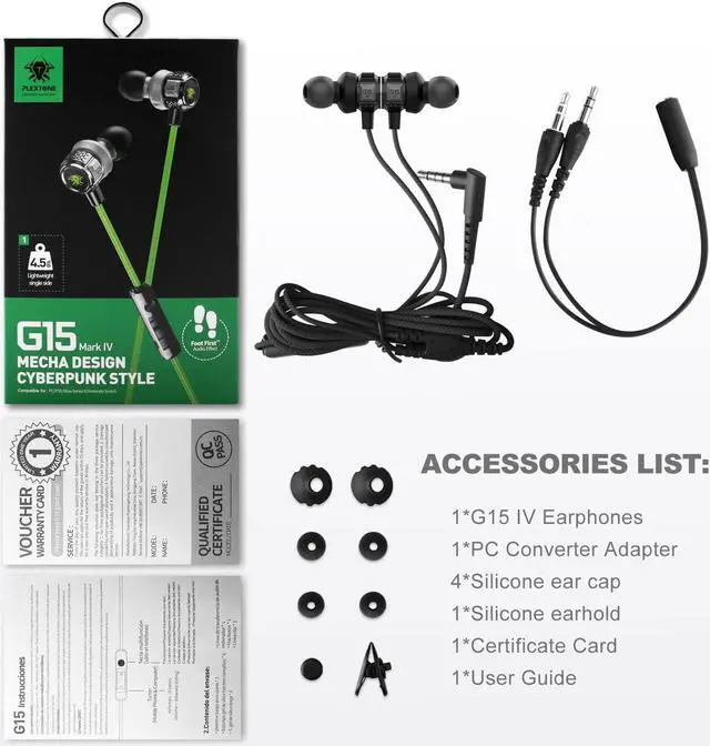 Alt view image 7 of 7 - Innens Wired Earbuds in Ear Headphone with Mic and Volume Control for Gaming, 3.5MM Noise Cancelling Stereo Bass Gaming Earbuds for iPhone, Smartphone,Switch, PS4, Xbox One, iPad, PC