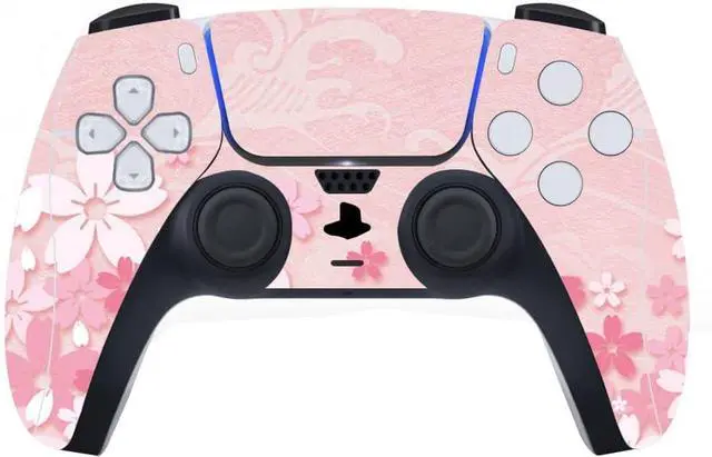 Alt view image 3 of 7 - PlayVital Cherry Blossoms Petals Full Set Skin Decal for ps5 Console Disc Edition, Sticker Vinyl Decal Cover for ps5 Controller & Charging Station & Headset & Media Remote