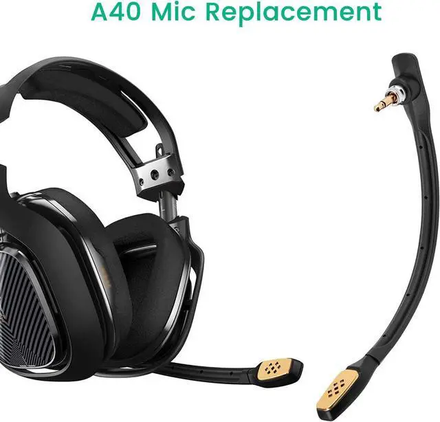 Alt view image 2 of 5 - Smays Mic Replacement for Astro A40 / A40 TR Gaming Headset, Detachable Noise-Cancelling Boom Microphone Piece with Foam Cover
