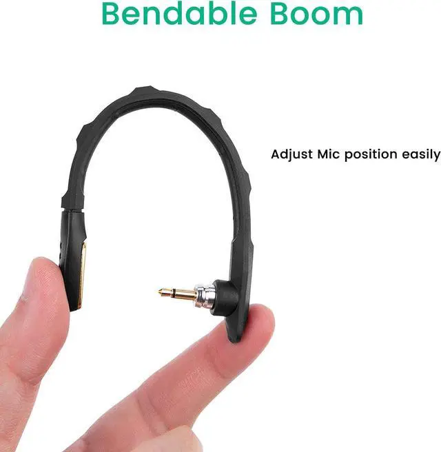 Alt view image 3 of 5 - Smays Mic Replacement for Astro A40 / A40 TR Gaming Headset, Detachable Noise-Cancelling Boom Microphone Piece with Foam Cover