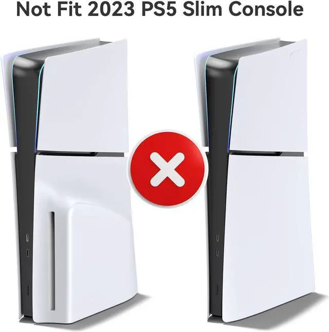 Alt view image 4 of 7 - PS5 Wall Mount Kit with 3-level Cooling Fan and Dual Charging Station, PS5 Shelf Mount Compatible with PS5 Disc & Digital, PS5 Cooling Station for PS5 Accessories with Headset Holder, Not for PS5 Slim