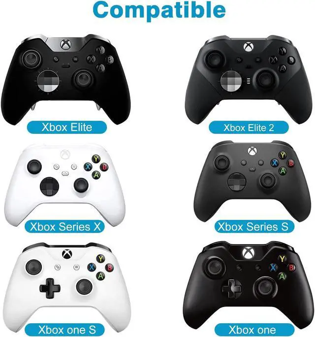 Alt view image 2 of 7 - MoKo Green Backlight Keyboard for Xbox One Controller, Xbox Series X/S, Wireless Gaming Chatpad Keypad with USB Receiver&3.5mm Audio Jack, Xbox Accessories for Xbox One/One S/Elite/2 Controller, White