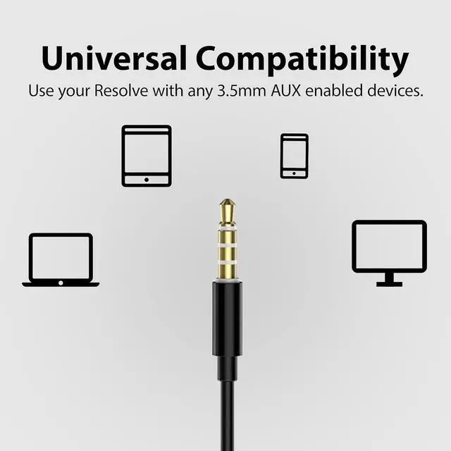 Alt view image 5 of 6 - Avantree Resolve - Wired Open-Ear Earbuds & Microphone (for Small-Medium Ear) with in-Line Controls and Wrap Around Over-Ear Hook, Surroundings Awareness, 3.5mm AUX Jack
