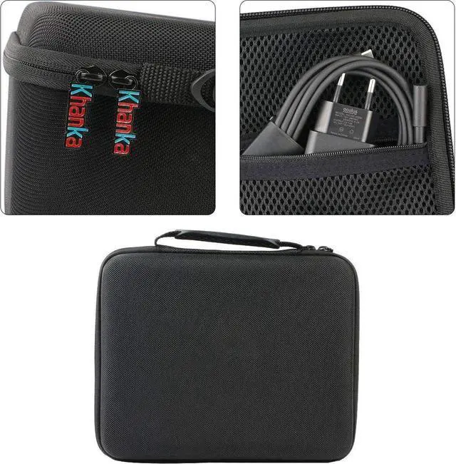 Alt view image 5 of 7 - Khanka Hard Travel Case Replacement for Oculus Quest 2/2020 Edition All-in-one 3D VR Gaming Headset (Black)