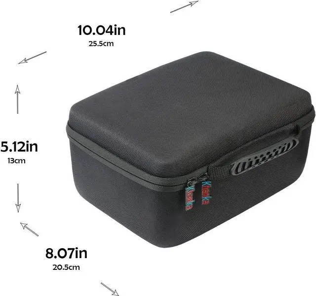 Alt view image 6 of 7 - Khanka Hard Travel Case Replacement for Oculus Quest 2/2020 Edition All-in-one 3D VR Gaming Headset (Black)