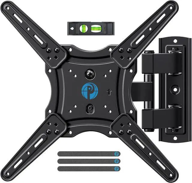 Main image of Full Motion TV Wall Mount for 26-60 inch Flat or Curved TVs up to 77 lbs, TV Bracket Wall Mount with Articulating Arms, Extension, Tilt, Swivel, Leveling, Max VESA 400x400mm, PIMF7