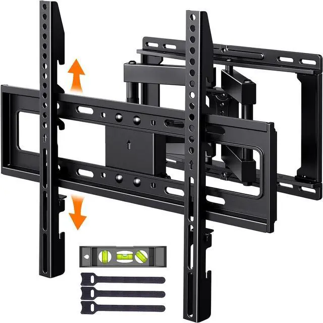 Main image of Perlegear Full Motion TV Wall Mount for 26-65 inch TVs, TV Bracket Supports Swivel Articulating Level Extension Tilt Arms, Max VESA 400x400mm up to 99lbs, 16" Wood Studs, PGMFK4