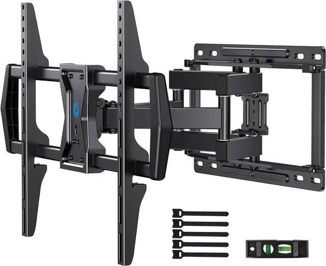 Main image of Pipishell Full Motion TV Wall Mount for Most 37-75 inch TVs up to 100 lbs, Wall Mount Bracket with Dual Articulating Arms, Swivel, Tilt, Max VESA 600x400mm, TV Mount Fits 12/16 Wood Studs, PILF6