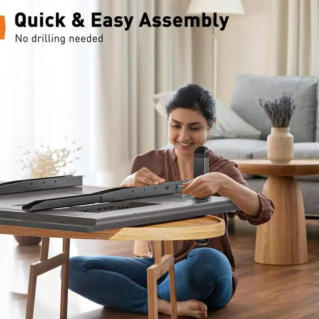 Alt view image 7 of 7 - Perlegear TV Stand Steel TV Legs for Most 3782 Inch Flat or Curved TVs up to 110 lbs, Height Adjustable TV Feet Suitable for Soundbar, Universal Tabletop TV Stand Base Max VESA 800 x 500mm, PGTVS20