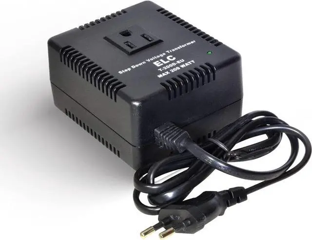Main image of 200-Watt Voltage Converter - Step Down - 220v to 110v / 240v to 120v Travel Power Converter - for Hair Straightener, Hair Dryer, Laptops and Chargers, CE Certified [3-Years Warranty]