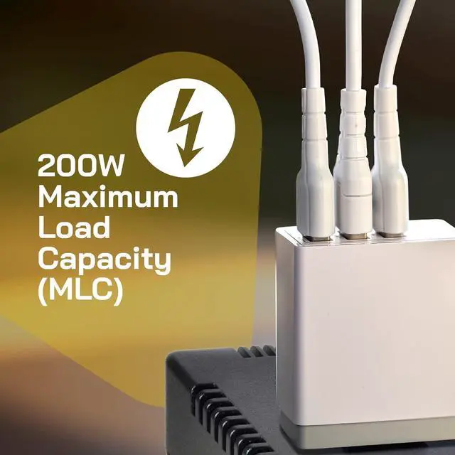 Alt view image 5 of 7 - 200-Watt Voltage Converter - Step Down - 220v to 110v / 240v to 120v Travel Power Converter - for Hair Straightener, Hair Dryer, Laptops and Chargers, CE Certified [3-Years Warranty]