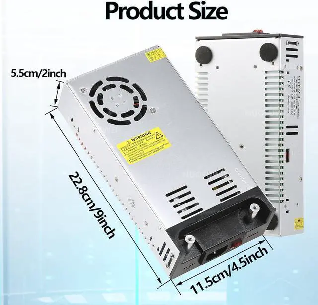 Alt view image 4 of 6 - New Version DC 24V 25A 600W Switching Power Supply Adapter 110V AC to 24V DC Converter Power Supply Transformer for 24 Volt Winch Car Jack Monitor CCTV Security Camera Car Stereo and More 24v Device