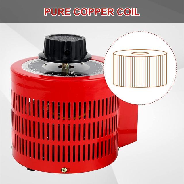 Alt view image 2 of 7 - Auto Voltage Transformer AC Variable Voltage Converter Transformer 110VAC Input, 0-130VAC (500W)