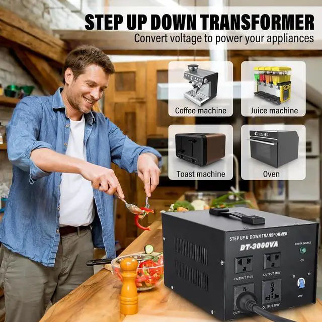 Alt view image 2 of 7 - YaeCCC 3000VA Voltage Transformer Power Converter 110V/220V Converter AC-AC 3000VA