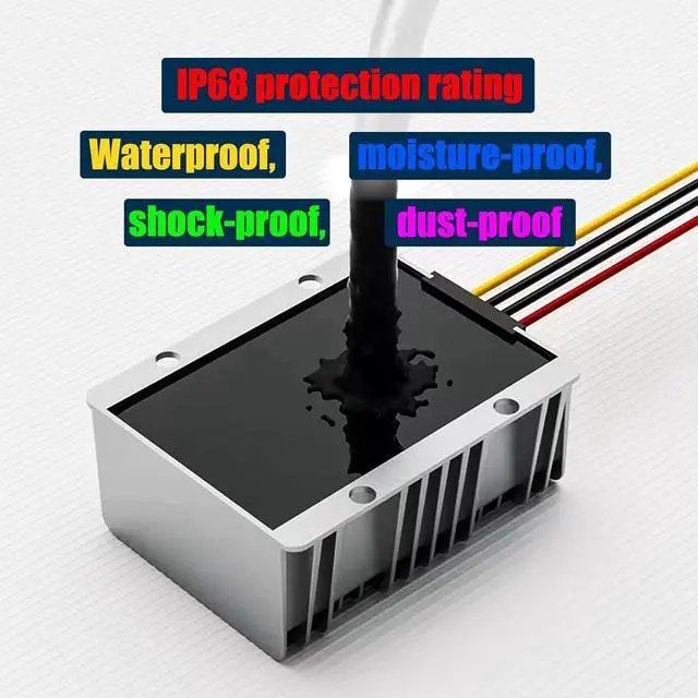 Alt view image 3 of 7 - DC 12V Step Up to 24V Boost Converter 20A 480W DC Voltage Regulator Power Converter Waterproof Module Transformer for Golf Cart Club Car