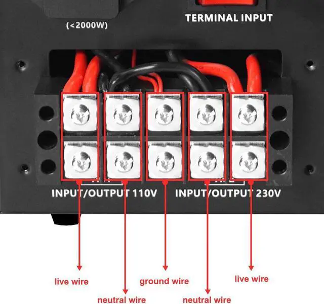 Alt view image 3 of 7 - Yinleader 5000W PRO Voltage Transformer Converter Step Up/Down AC 110V/120V to 220V/240V or 220V/240V to 110V/120V Power Converter w/US Standard Power Cord,Circuit Breaker Protection