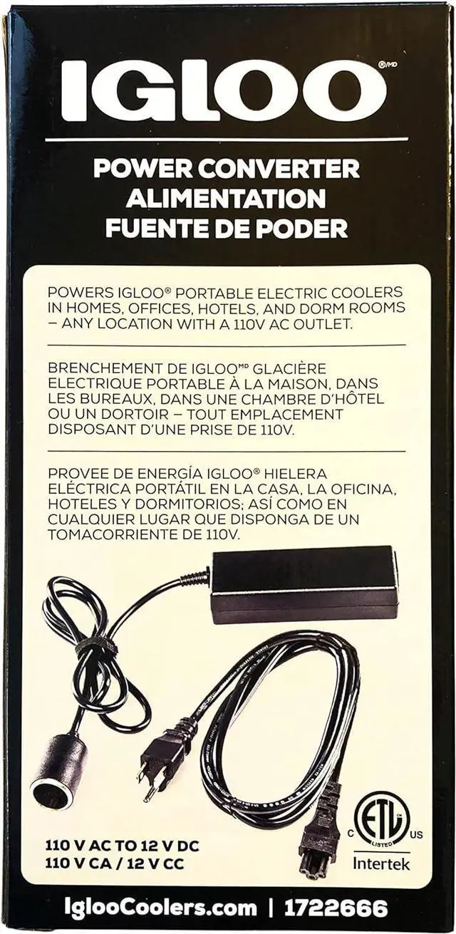 Alt view image 4 of 6 - Igloo 110V AC Power Converter for Iceless Kool Mate Cool Chill Thermolectric Coolers