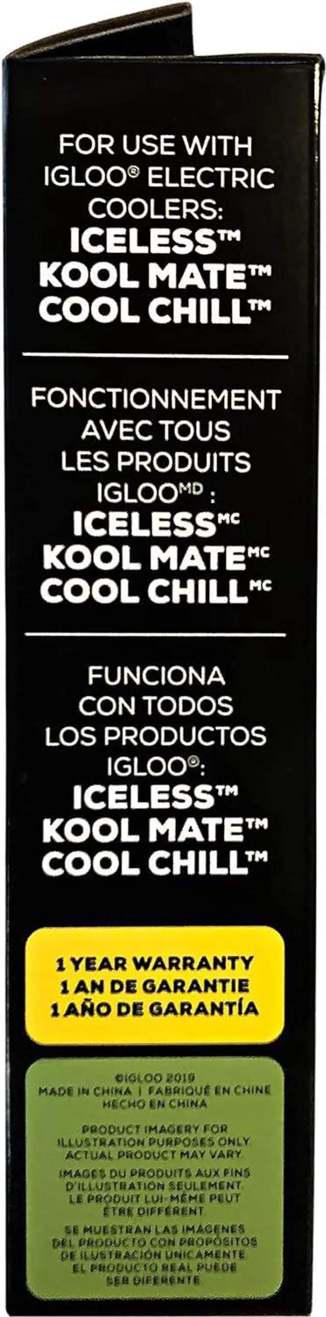 Alt view image 6 of 6 - Igloo 110V AC Power Converter for Iceless Kool Mate Cool Chill Thermolectric Coolers