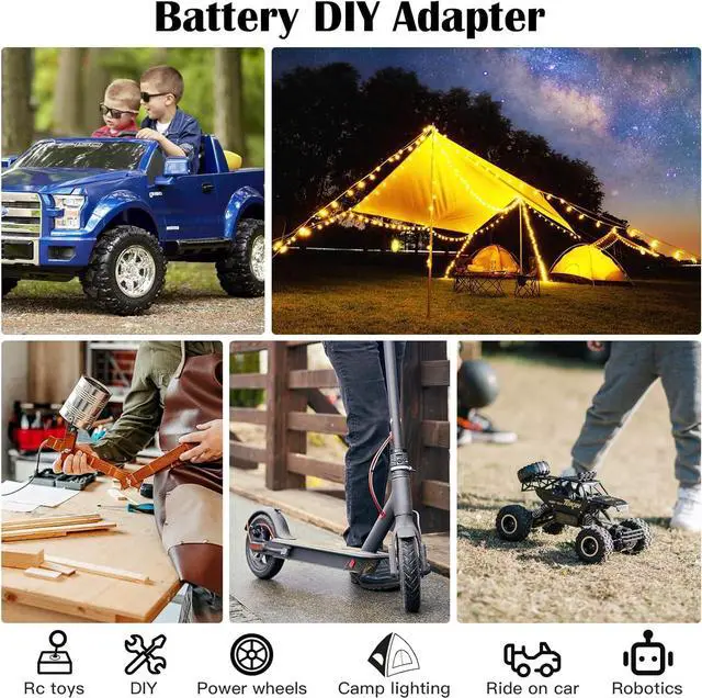 Alt view image 2 of 7 - DC Power Aadpter for Milwaukee M18 Battery 18V to 12V Step Down Voltage Converter 15A MAX 180W Inverter Automatic Buck Converter DC Voltage Regulator with Upgraded Low Voltage Protection and Switch