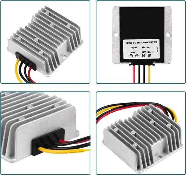 Alt view image 4 of 6 - DC Voltage Reducer Converter DC 8V-40V to 12V 10A 120W Reducer Power Converter Waterproof Regulator Module Transformer for Golf Cart Club Car (8V-40V to 12V 10A Converter)