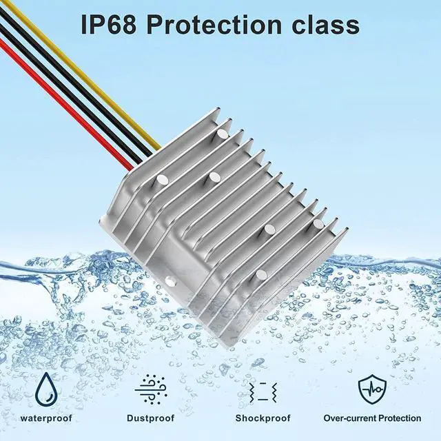 Alt view image 3 of 7 - DC-DC 36V 48V Buck to 24V 20A 480W Voltage Regulator Buck Converter Golf Cart Speed Reducer Power Converter Waterproof Module Transformer Automotive Truck Vehicle Marine Transformer