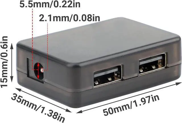 Alt view image 6 of 7 - DROK USB Buck Converter 2pcs,DC 12V to 5V Dual USB Port Fast Charger Board Auto Power Supply Adapter DC-DC 10-32V 12V 24V to 5V 9V Voltage Step Down Regulator Car Volt Transformer