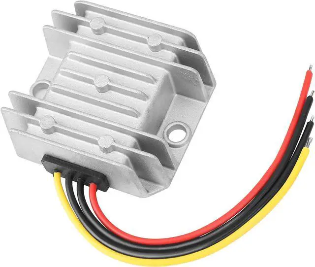 Alt view image 4 of 7 - DROK Boost Buck Converter 9V-36V to 12V 5A 60W Aluminium Shell Waterproof Auto Step Up Down Voltage Regulator 12V Volt Transformer for Car Audio Solar Power System LCD Television LED Display Screen