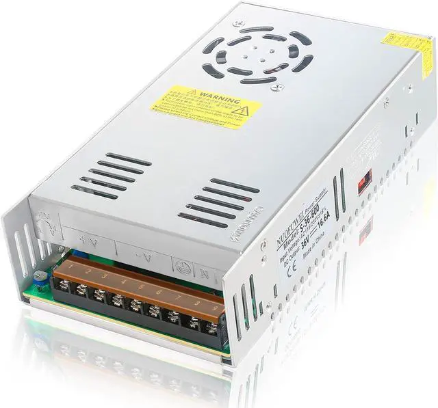 Main image of DC 36V 16.6A 600W DC Switching Power Supply Adapter 110V AC to 36V DC Converter Power Supply Transformer SMPS for 36Volt Winch Car Jack LCD Monitor CCTV Car Stereo and More 36V Device