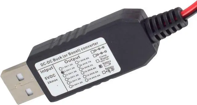 Alt view image 3 of 4 - USB AAA Battery Eliminator Replace Kit 5V to 3V Power Supply Converter 2 AAA Connect Cable 78INCH (2AAA-3V)