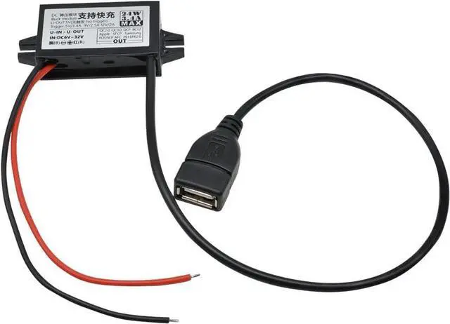 Alt view image 4 of 4 - 2Pack DC 12V/24V to 5V Converter Voltage Charging Module,Aideepen 24W Quick Charge 6V-32Vto 5V Converter Buck Module USB-A DC-Dc Car Power Converter Adapter