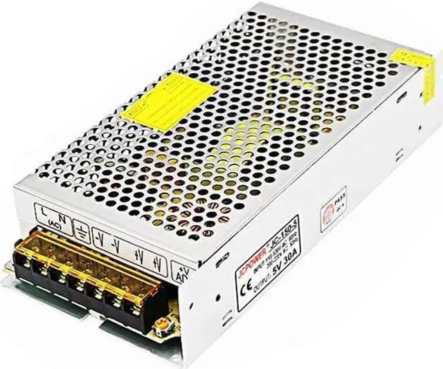 Alt view image 2 of 7 - 5V 30A Power Supply,150W Universal Regulated Switching Power Converter Adapter Transformer for LED Strip Light,Probe Signal Lamp,CCTV, Radio, Computer Project