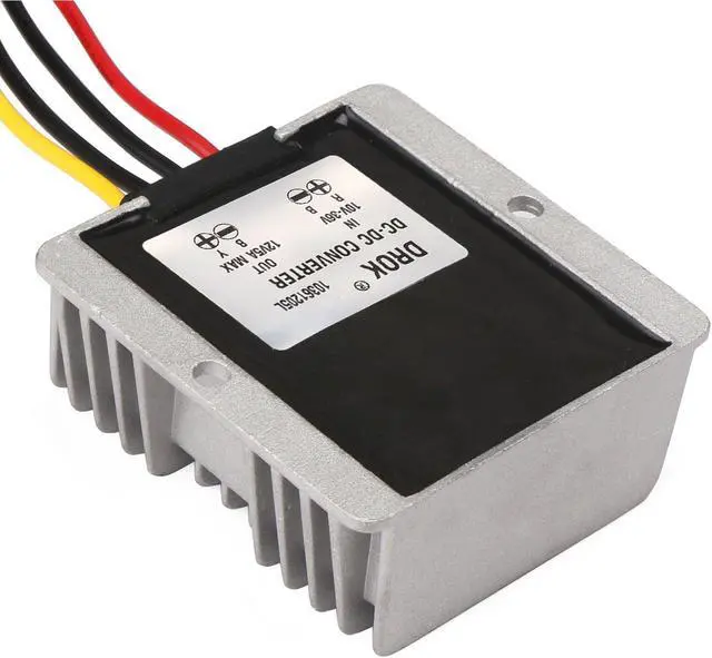 Alt view image 5 of 7 - DROK Waterproof 60W Automatic Step Up Down Voltage Regulator Stabilizer 10V-36V to 12V 5A Buck Boost Power Converter 12V Volts Regulator for Fan Motor