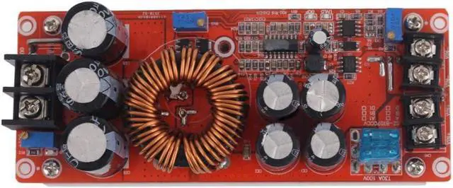 Alt view image 2 of 7 - Aideepen 1200W 20A DC Converter Boost Car Step-up Power Supply Module Adjustable Voltage Converter 8-60V to 12-83V