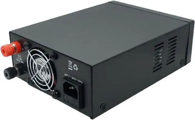 Alt view image 5 of 7 - Switching Power Supply DWC30WIN, Universal Compact 13.8 Volt DC 110V AC Home Lab AC-DC Converter Power Supply for CB/HAM Radio Mobile, Output Current 30A(Max), Liquid-Crystal Display