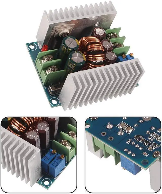 Alt view image 2 of 6 - 20A 300W CC CV Step Down Module Adjustable DC 6-40V to 1.2-36V Voltage Regulator Buck Converter Constant Current Power Supply Module (4pcs)