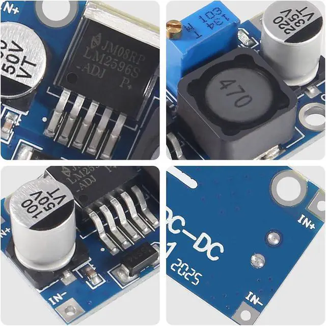 Alt view image 3 of 6 - 10Pack LM2596 DC-DC Buck Converter,Adjustable Step Down Voltage Regulator 3-40V to 1.5-35V High Efficiency Power Supply Volt Reducer Transformer Module (10PCS)