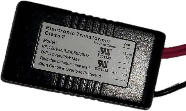 Main image of Halogen/Xenon Electronic Transformer 60 Watt Max output 120 Volt Input / 12 Volt Out Put Potted Transformer