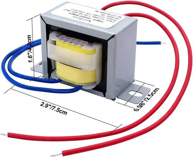 Alt view image 6 of 6 - Weideer Input AC 110V 50/60HZ Output AC 12V 10VA Transformer - Single Phase for Lighting & Audio Power Supplies - K-001