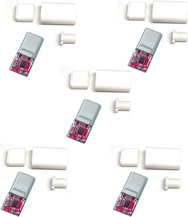 Main image of 5PCS USB-C PD QC 5V 9V 12V 15V 20V DC Fixed Voltage Power Trigger Module 5A Type-C Male Input (Default 9V)